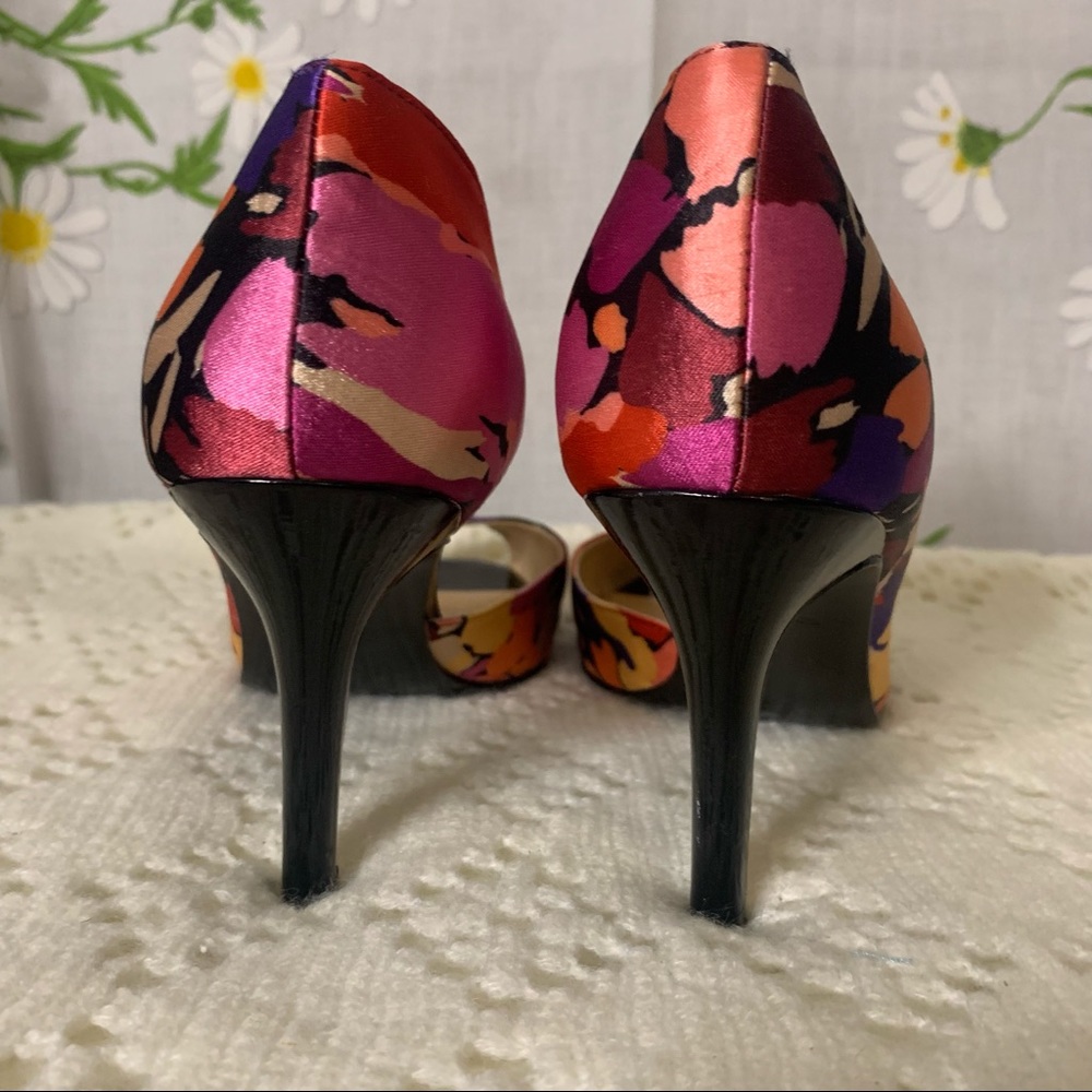 Marc Fisher colorful jewel tone peep toe heels - Picture 5 of 12